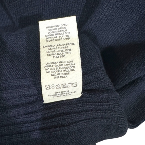 THAKOON Women's Navy Blue Midnight Wool Sweater Dress Size M - Picture 11 of 11